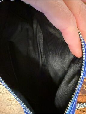 Rebecca Minkoff Blue Crossbody Bag with Silver Hardware